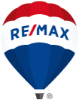 A balloon with the word re / max on it.